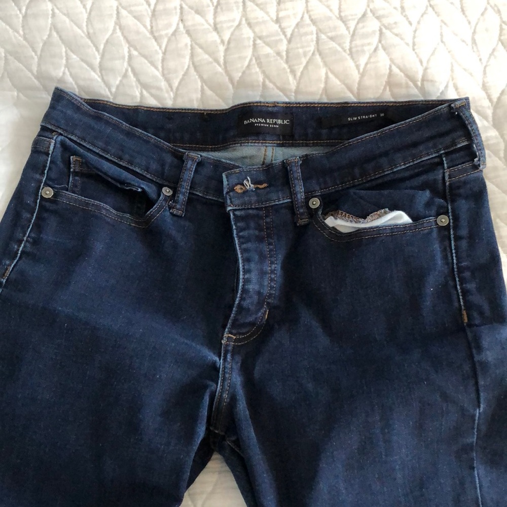 Banana Republic slim straight jeans size 30